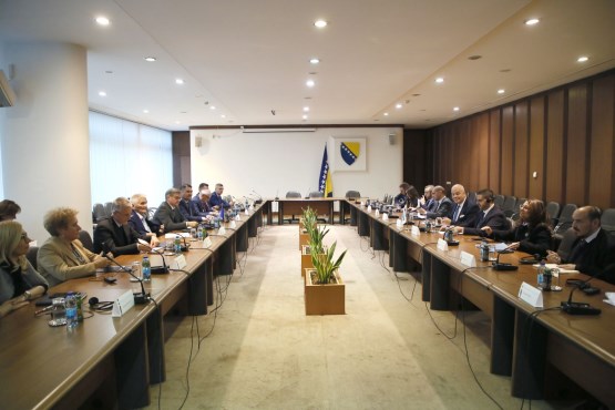 Members of the Joint Collegium of both houses of the PA BiH spoke with the Chairman-in-Office of the OSCE